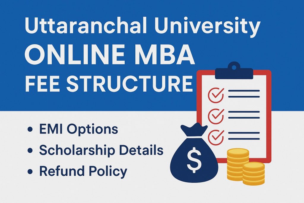 Uttaranchal University online MBA fees